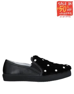 RRP €302 BOUTIQUE MOSCHINO Sneakers US7 UK4 EU37 Contrast Leather Beads - Picture 1 of 8