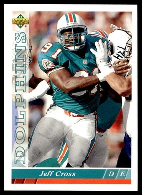 1993 Upper Deck Jeff Cross Miami Dolphins #455 - Image 1 of 2