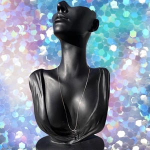 Sterling Silber 925 ITALIENISCHE BOX Kette Halskette 16" 1,08g zierliches Kind gestempelt - Bild 1 von 8