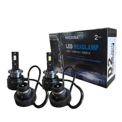 2x D2R D2S HID To LED Headlight Bulb Globe 12V 35W 4000LM E13/CE 6500K Canbus - Image 1 of 3