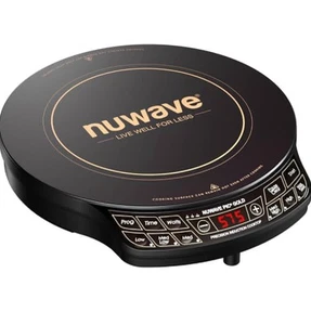 "Placa de inducción Nuwave Precision dorada, vidrio cerámico dorado a prueba de roturas"  - Imagen 1 de 7