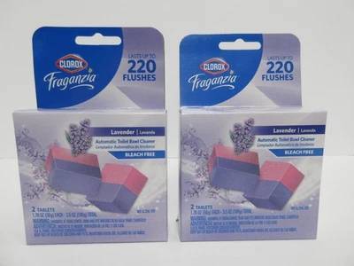 Автоматический очиститель унитаза Clorox без лавандового отбеливателя до 220 смывов (X2) - Изображение 1 из 3