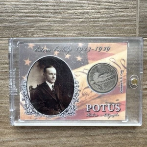 2018 Historic Autographs POTUS Calvin Coolidge Coin Card /41 #CN-CC - Bild 1 von 2