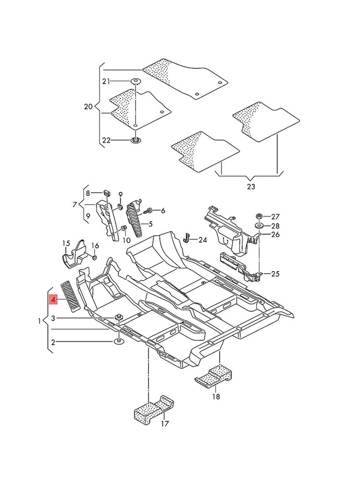 Cubierta genuina AUDI Q3 RSQ3 8UB 8UG para reposapiés Soul negra 8U1864777A4PK Foto 1 de 1