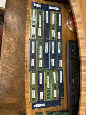 Lot of 17x 4GB PC3-12800U DDR3 Memory RAM - Image 1 of 2