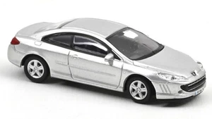 MODELLINO AUTO STATICO DIECAST NOREV PEUGEOT 407 COUPE' 2006 SILVER SCALA 1:87 - Foto 1 di 5