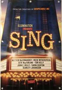 SING Original 27" X 40" DS/Rolled Movie Poster - 2016 - MATTHEW MCCONAUGHEY - Foto 1 di 6