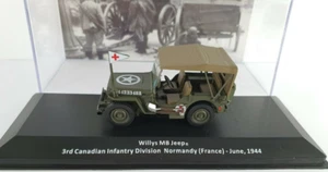 Coche militar Jeep Willys MB -1944/ Segunda Guerra Mundial WWII, Normandy- 1/43 - Imagen 1 de 2