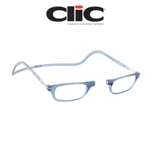 Reading Glasses Clic Classic Denim Blue Jeans Hoya Lens 100% Authentic Clic Prod - Picture 1 of 31