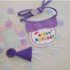 Pet Birthday Hat Scarf Adjustable Fashionable Lightweight Pet Party Hat