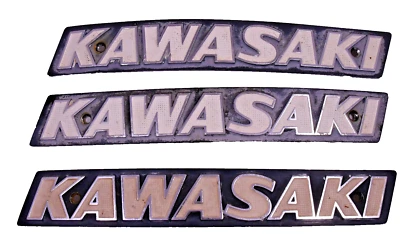 Calcomanías emblema insignia tanque metal KZ 250 400 440 550 650 750 KZ1000 KZ1300 Foto 1 de 2