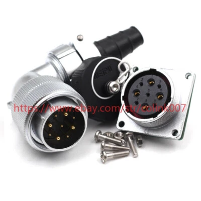 WF28mm 9 Pin Waterproof Connectors,IP67 Aviation Bulkhead Power Connector Plug - Image 1 of 4