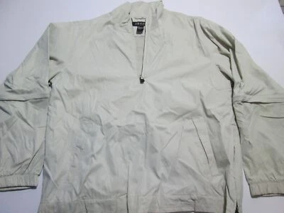 Izod Mens Size XL Anorak Jacket Beige Breathable Outerwear - Image 1 of 4
