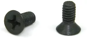 Black Oxide Stainless Phillips Flat Head Machine Screw 6-32 x 3/8, Qty 100 - Picture 1 of 3