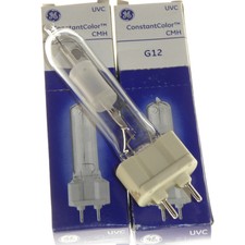 2x 150W Metal Halide lamps G12 warm white light 3000k General Electric 20012 