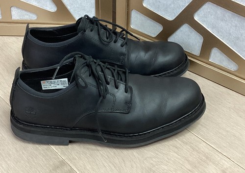 Timberland Squall Canyon Plain Toe Impermeabile Oxford Pelle Nera Uomo 9 Scarpe