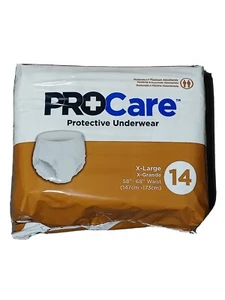 Unisex ProCare Protective Pull-Up Underwear XL Case of 56 Ct. ( 4 Pks x 14 Ct. ) - Picture 1 of 6