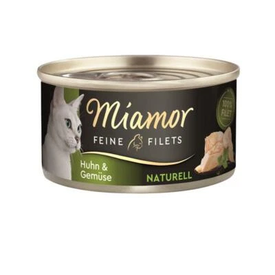 Miamor Feine Filets Naturell Huhn & Gemüse | 24x 80g