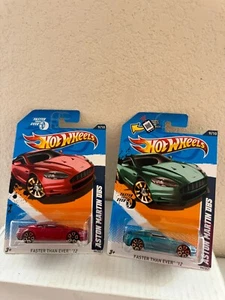 Hot Wheels Lot 2x Aston Martin DBS 2012 Faster Than Ever G5 - Picture 1 of 1