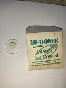 Hi Dome Acryl Uhr Kristall 218 New Old Stock.  - Bild 1 von 1