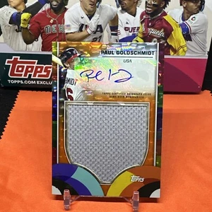 PAUL GOLDSCHMDT 2023 Topps World Baseball Classic USA Autograph Patch /25- MINT - Bild 1 von 4