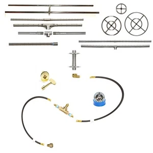 EasyFirePits vorgeklemmtes Gasfeuerstellen-Kit & Lifetime Warr 316 Edelstahlbrenner - Bild 1 von 150