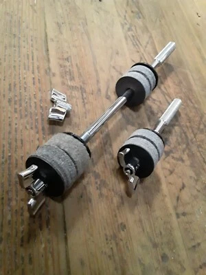 DW Custom Cymbal Stacker Mounts Lot with Felts & Wingnuts Included - Image 1 of 4