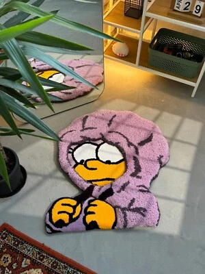 Alfombra moderna de lana hecha a mano hecha a mano alfombra para sala de estar del hogar Foto 1 de 4