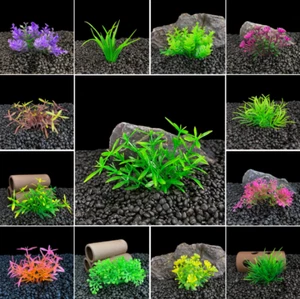 10×Fish Tank Simulation Water Grass Artificial Plant Aquarium Decor Landscape - Picture 1 of 30