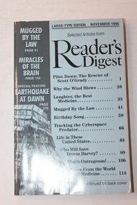 Vintage Large Print Reader's Digest Selected Articles 1995 Paperback PB - Picture 1 of 3