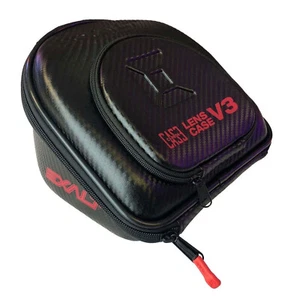 Exalt Universal Paintball V3 Lens Case Black Carbon Fiber / Red Microfiber - Picture 1 of 3