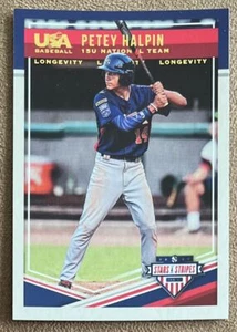 2018 Panini Stars & Stripes Longevity Petey Halpin Rookie #65 EE. UU. Béisbol - Imagen 1 de 2