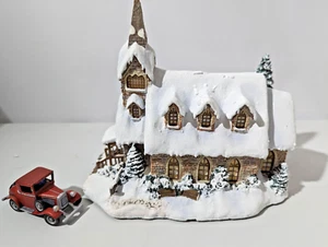 THOMAS KINKADE HAWTHORNE VILLAGE LIGHT OF HOPE KIRCHE MIT AUTO #79972 mit Licht - Bild 1 von 7