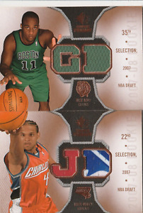 2007-08 NBA SP Rookie Threads 2 Basketball Card Dual Jersey Rookie Set Bronze
