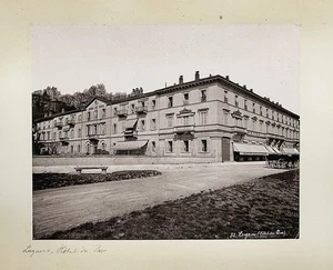 Lugano Hotel du Parc Schweiz Suisse Svizzera antique vintage photo Foto 1870 - Picture 1 of 1