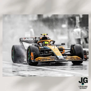 Lando Norris Inspired Formula One F1 Print - Wandbild Poster A4 A3 A2 A1 - Bild 1 von 4