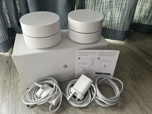 Google Wi-Fi 2-pak - Mesh Wifi Cały system domowy - Model NLS-1304-25 - Zdjęcie 1 z 2