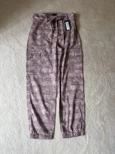 M&S Pink Grey CARGO Camo COMBAT Trousers Size 12 BNWT - Picture 1 of 6