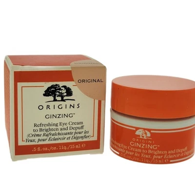 Crema refrescante para ojos Origins GinZing para iluminar y desinflar 15 ml/0,5 oz Foto 1 de 4