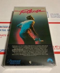 Original Release 1984 Footloose VHS SEALED NEW Paramount Back Watermarks Rare - Picture 1 of 9