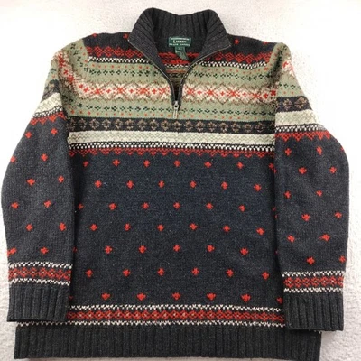 Шерстяной мужской свитер Lauren Ralph Lauren Nordic большого размера - Изображение 1 из 4