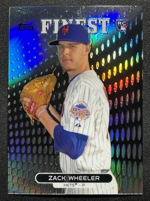 2013 Finest Refractors #71 Zack Wheeler RC New York Mets - Image 1 of 2