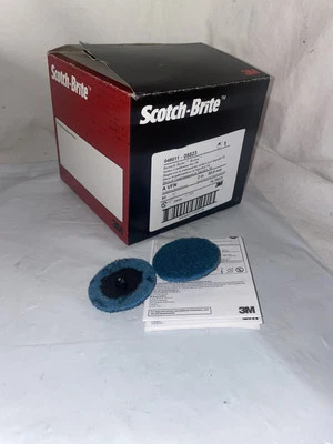 Qty 50 Scotch-Brite 2 Inch Grade A VFN Surface Conditioning Disc TR (Roloc) - Image 1 of 4
