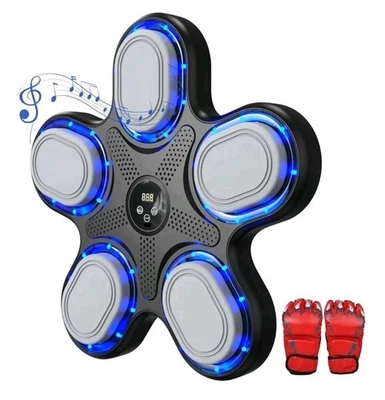 COUOMOXA Electronic Music Boxing Machine Punching Pad Smart Bluetooth Workout Wall Mounte