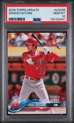 2018 Topps Update Shohei Ohtani #US285 PSA 10 #2061 - Image 1 of 2