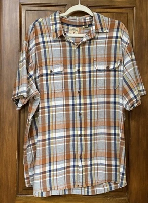 Red Head Manga Corta Hombre 2XL Naranja Gris Crema Azul 54" Foto 1 de 4