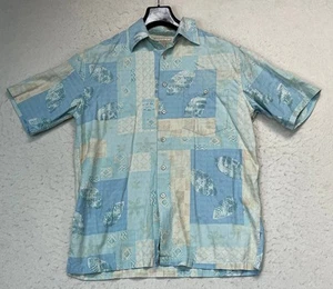 Kona Kai Hawaiian Shirt Button up Short Sleeve Men’s Size Medium - Picture 1 of 8