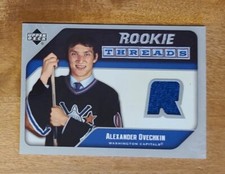 2005/06 ALEX OVECHKIN UPPER DECK ROOKIE THREADS JERSEY RT-AO WASHINGTON CAPITALS