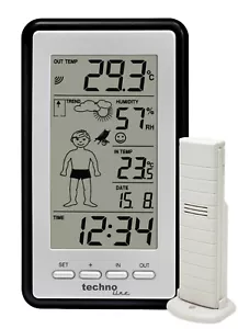 Technoline WS 9632 Wetterstation mit Vorhersage, schwarz - Bild 1 von 5