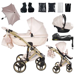 JUNAMA DIAMOND Candy Premium 2in1 3in1 4in1 PASSEGGINO SEGGIOLINO AUTO ISOFIX - Foto 1 di 47